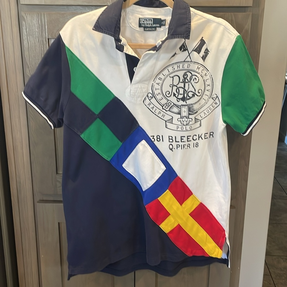 Polo by Ralph Lauren 381 Bleecker Q. Pier 18 Flag Logo